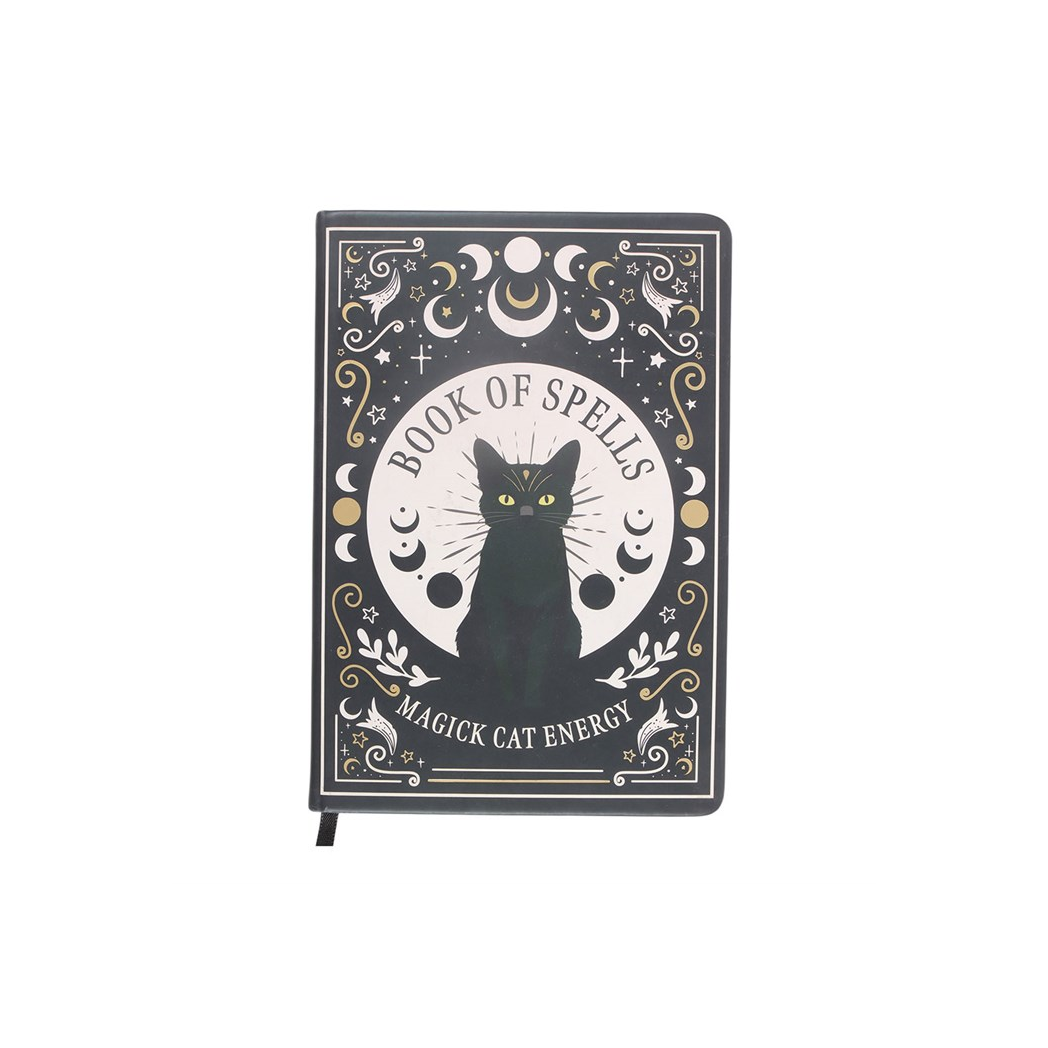 Black Cat Magick Book of Spells A5 Notebook with Pen - view 2