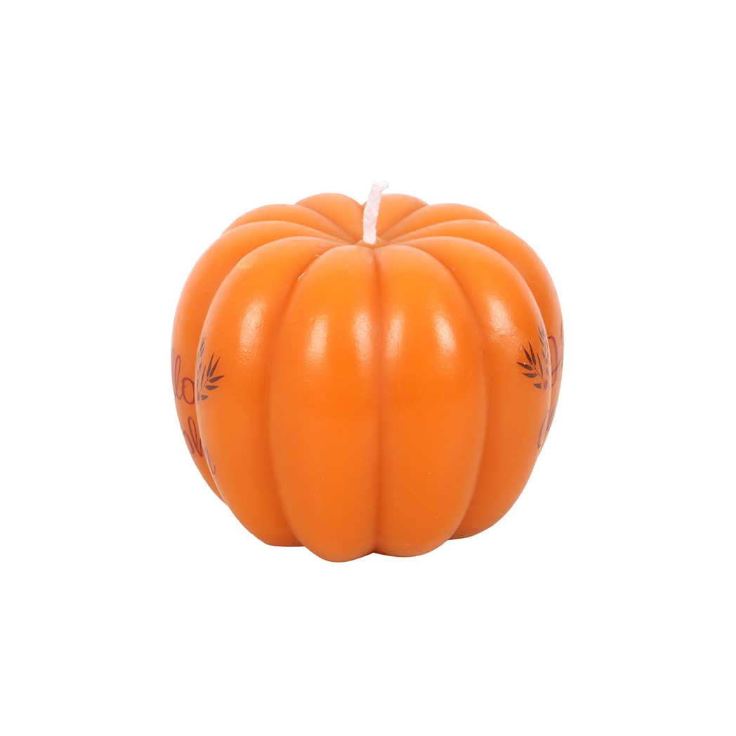 Hello Pumpkin Shaped Candle - view 3