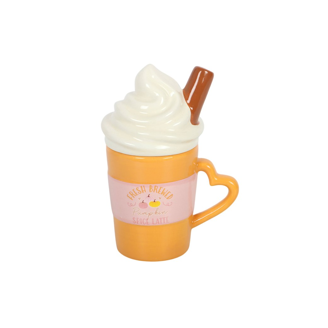 Fresh Brewed Pumpkin Spice Latte Lidded Mug - view 5
