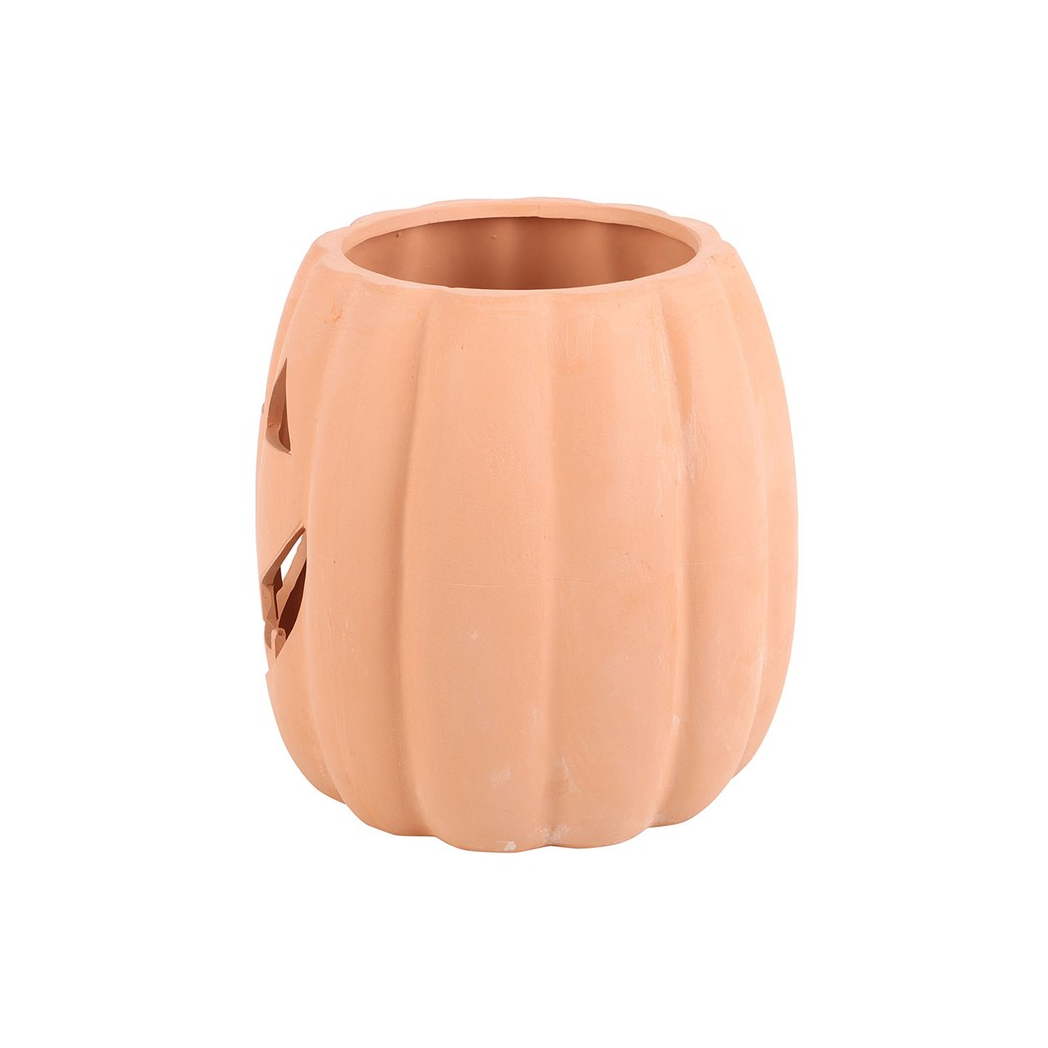 25cm Terracotta Cut Out Pumpkin Decoration - view 4