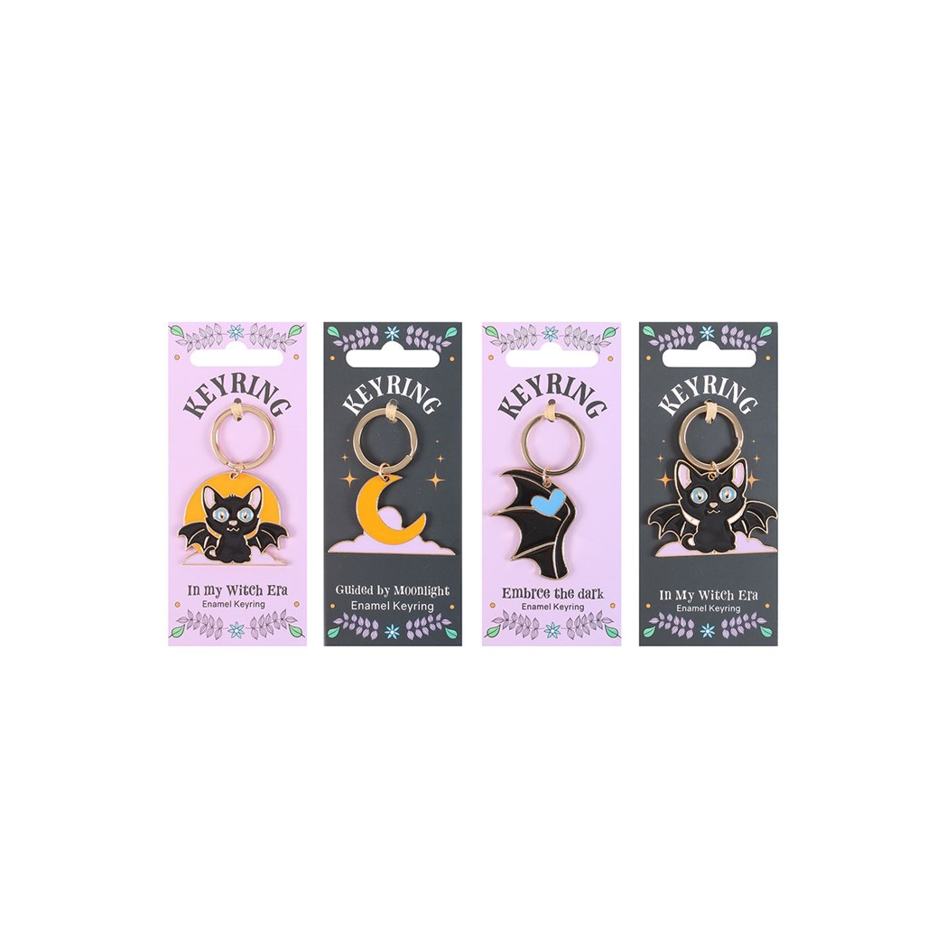 Set of 24 Cute and Creepy Keyrings on Display - view 4