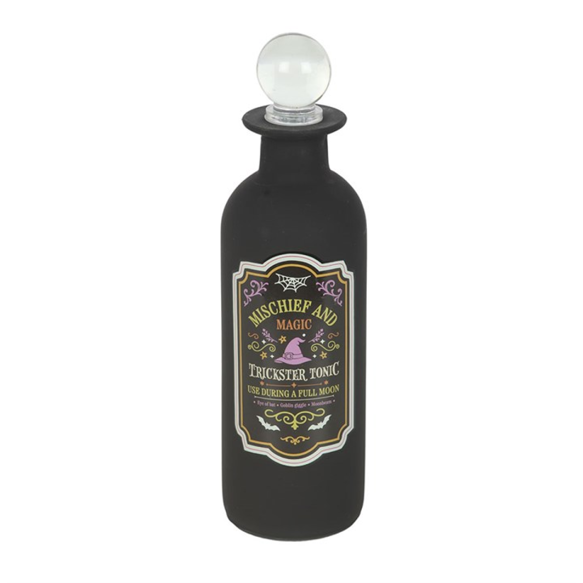 Mischief and Magic Decorative Glass Potion Bottle - view 2