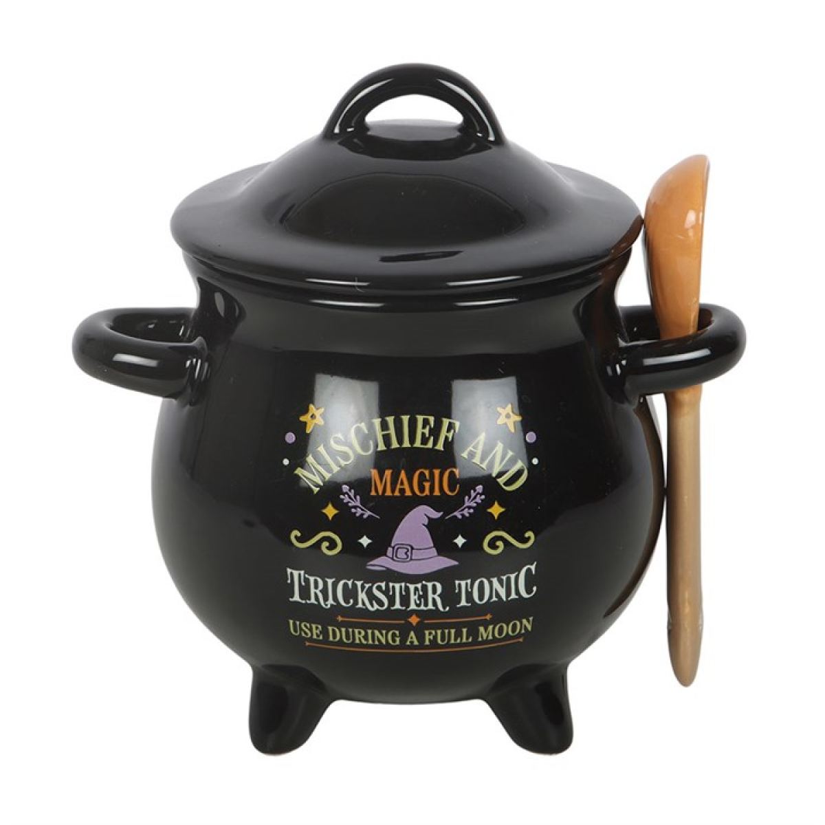 Mischief and Magic Cauldron Soup Bowl with Spoon - view 2