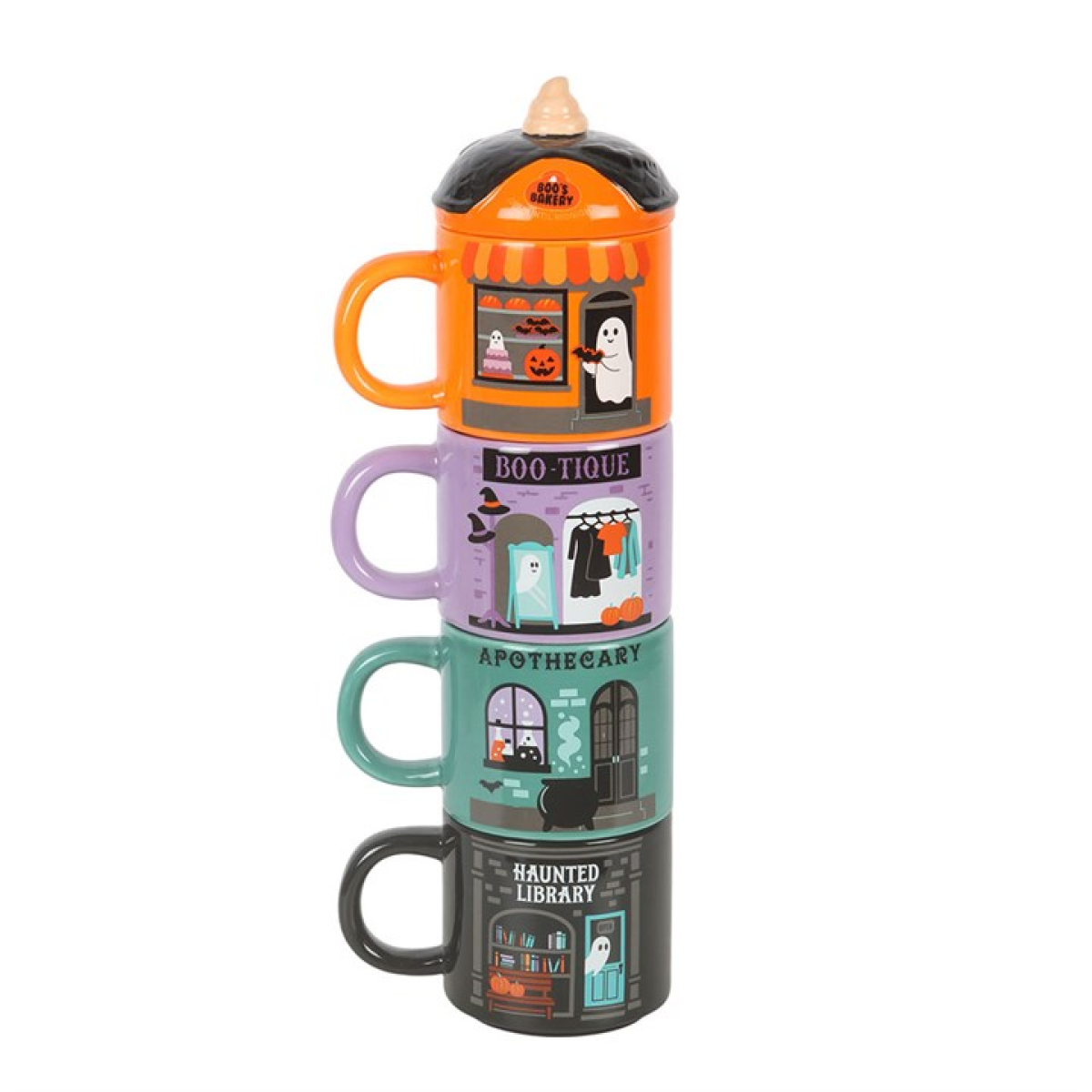 Spooky Street Stacking Mug Set - view 2