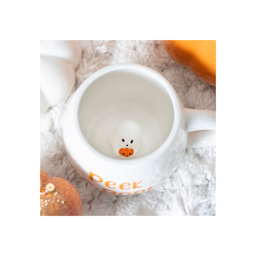 Peekaboo Ghost Rounded Mug - view 3
