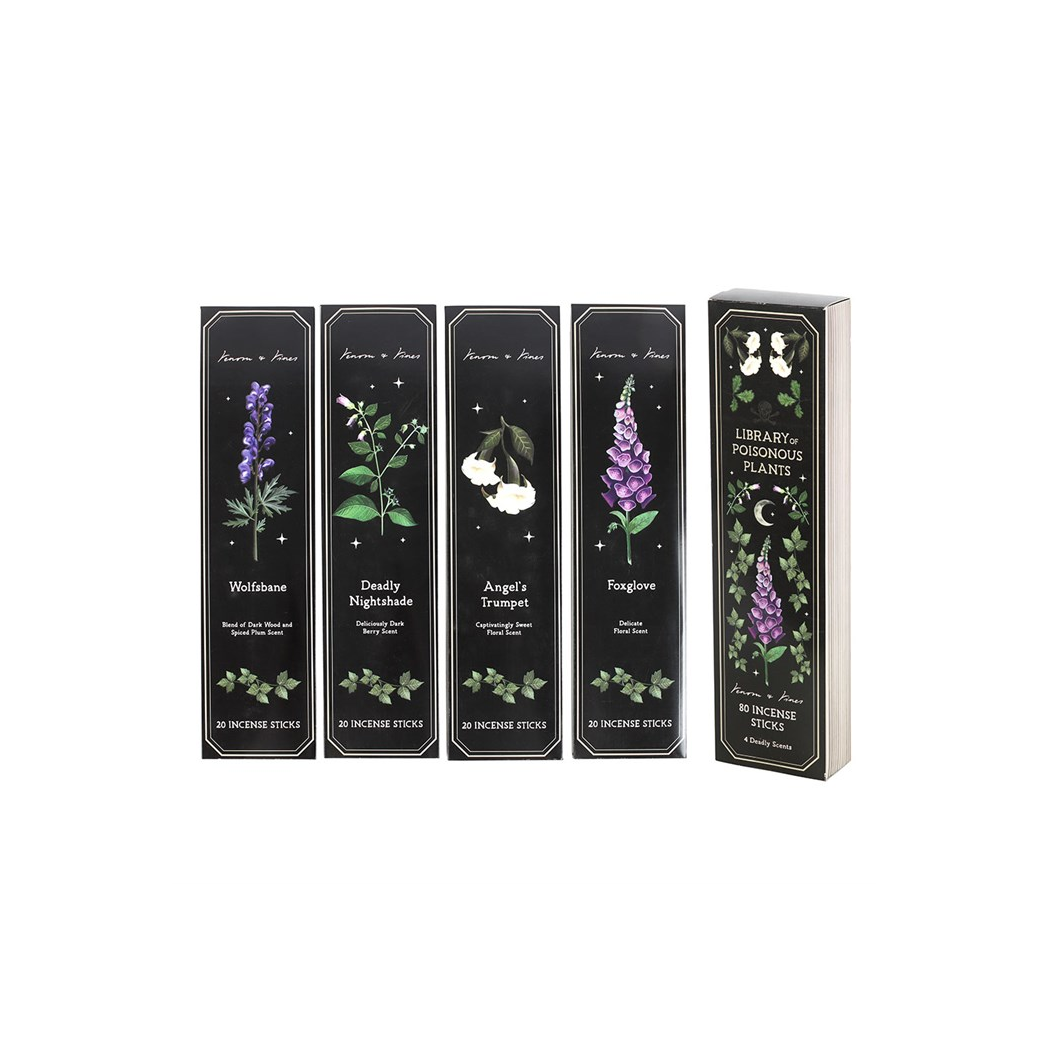 Set of 4 Poisonous Plants Incense Stick Packs - view 2