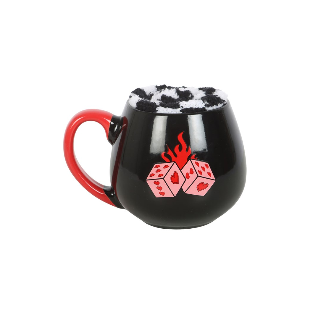 Black Dice Mug and Socks Set - view 2