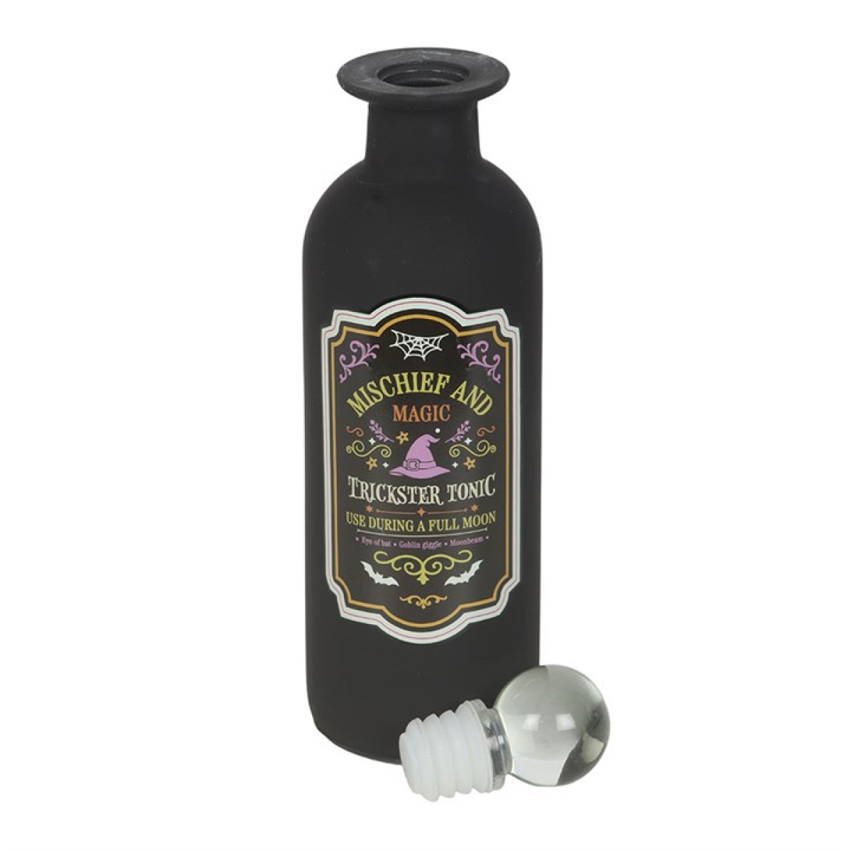 Mischief and Magic Decorative Glass Potion Bottle - view 3