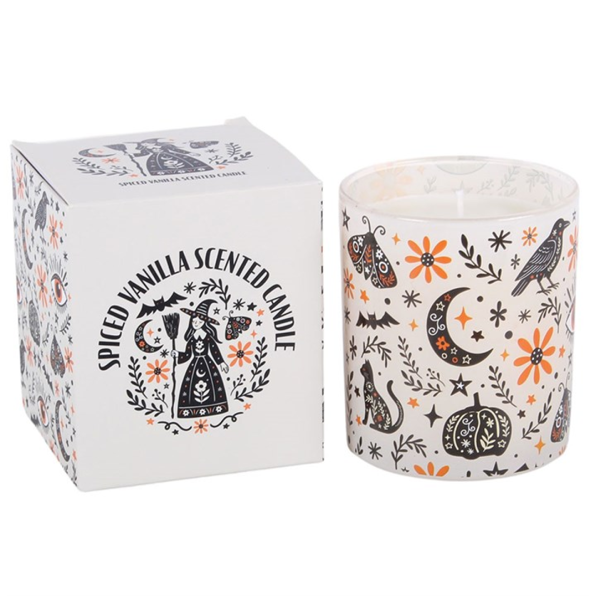Frightful Folk Print Spiced Vanilla Scented Candle - view 3