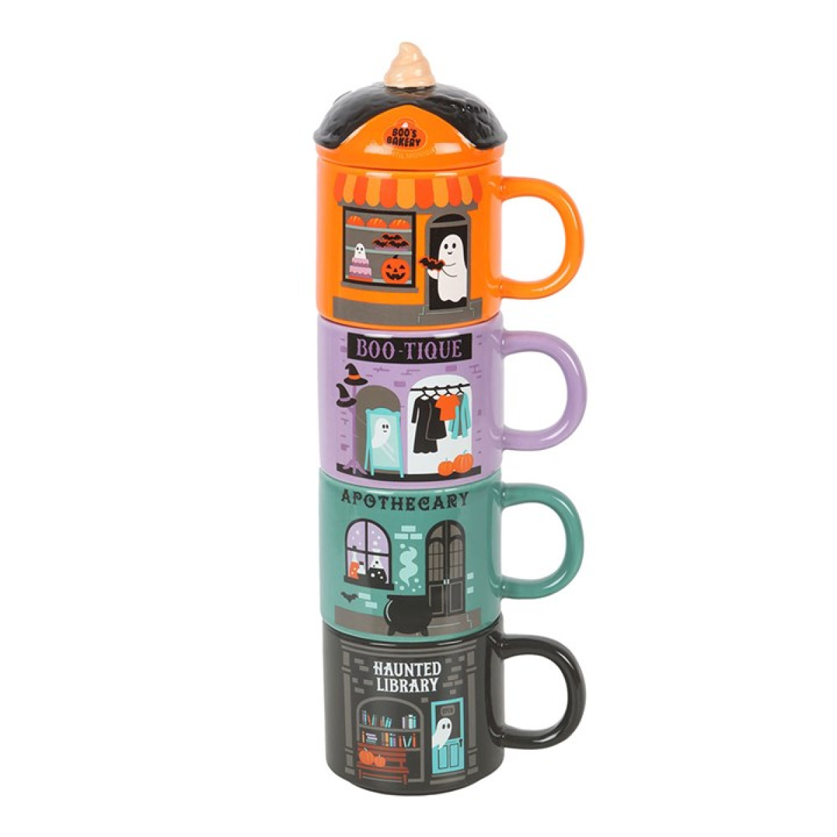 Spooky Street Stacking Mug Set - view 3