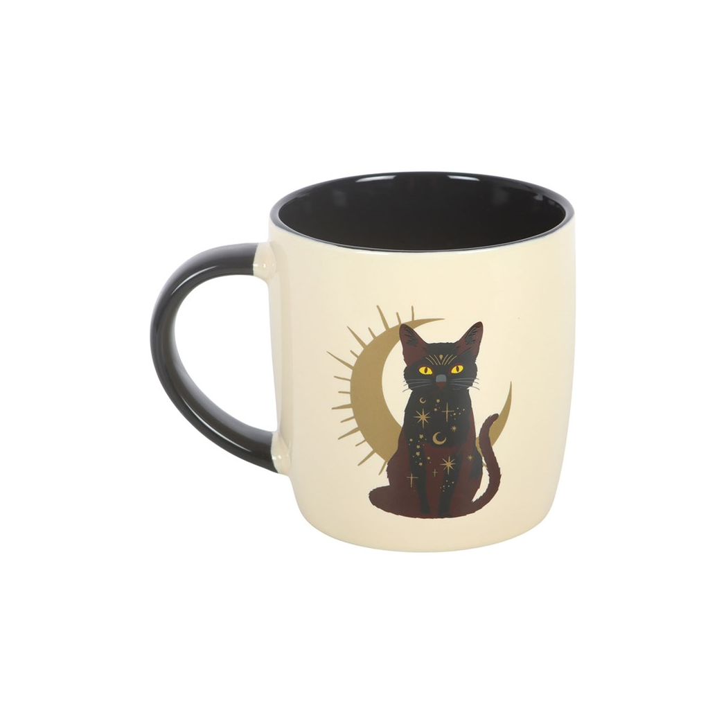 Sitting Magick Black Cat Mug - view 2