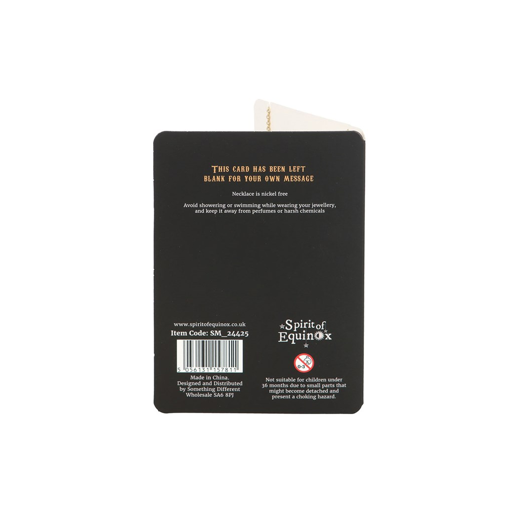 Talking Board Planchette Necklace Greeting Card - view 3