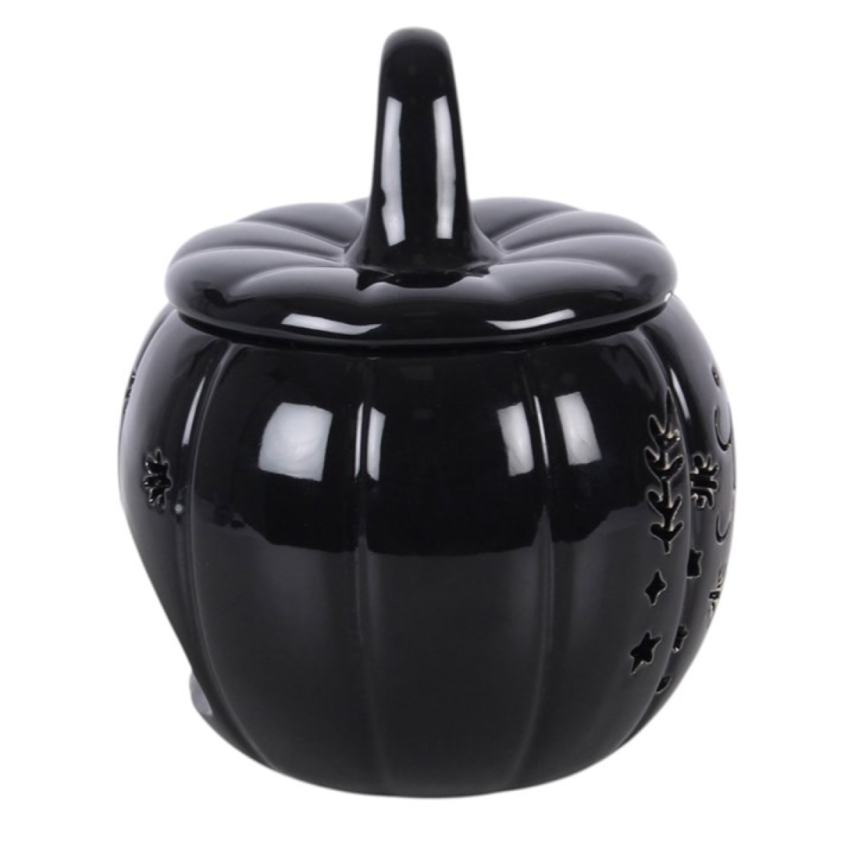 Black Folk Pumpkin Oil Burner and Wax Warmer - view 4