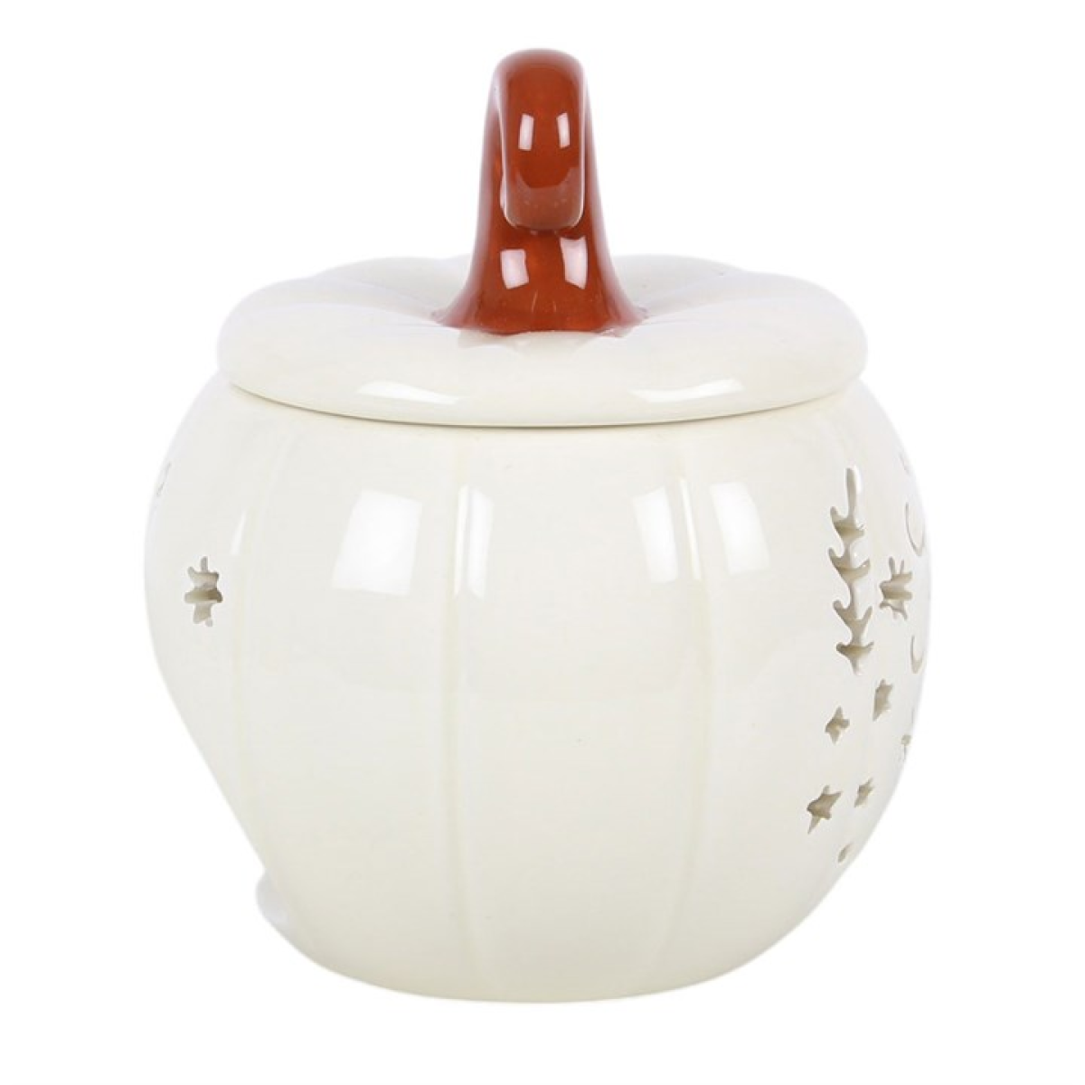 Cream Folk Pumpkin Oil Burner and Wax Warmer - view 4