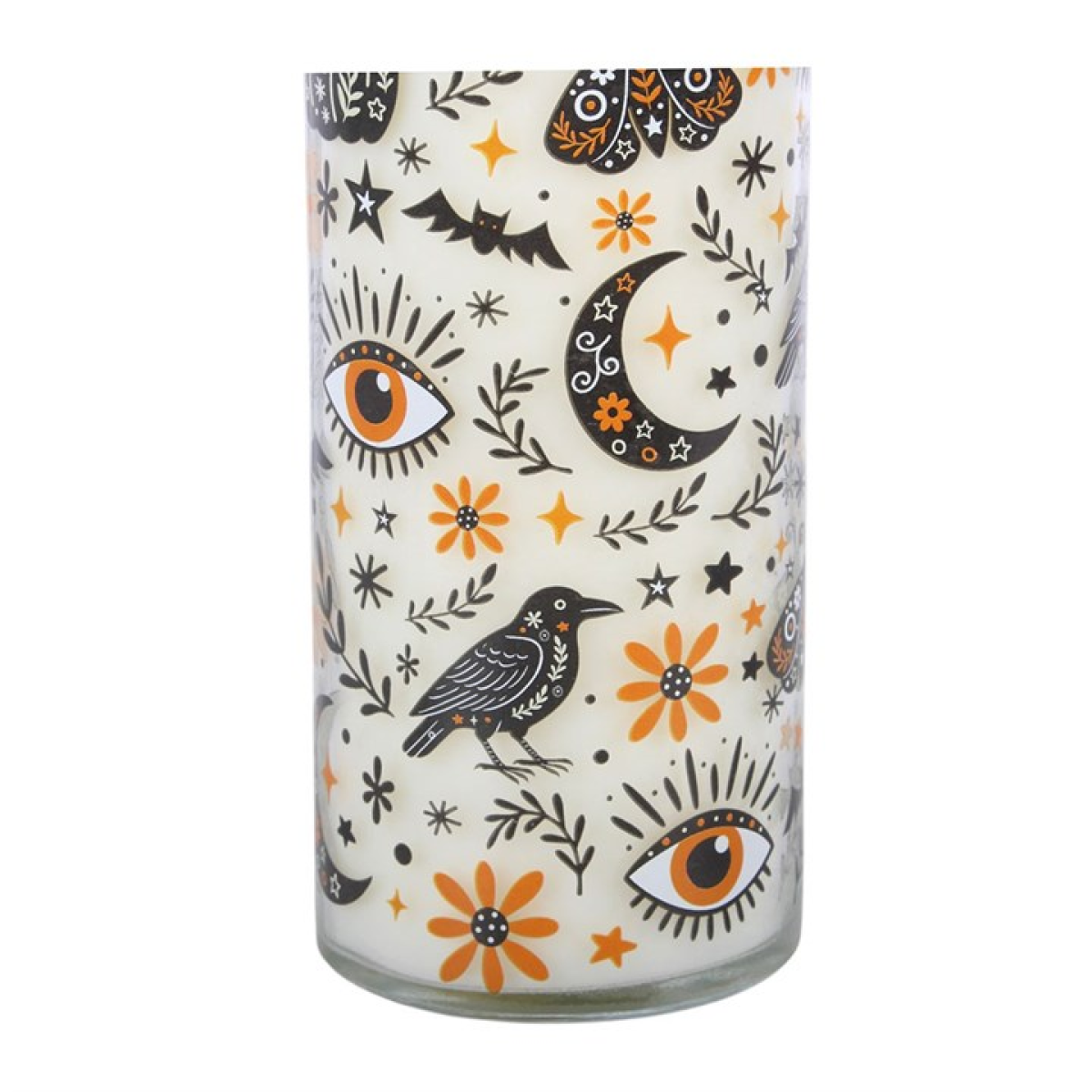 Frightful Folk Print Toasted Pumpkin Scented Tube Candle - view 4