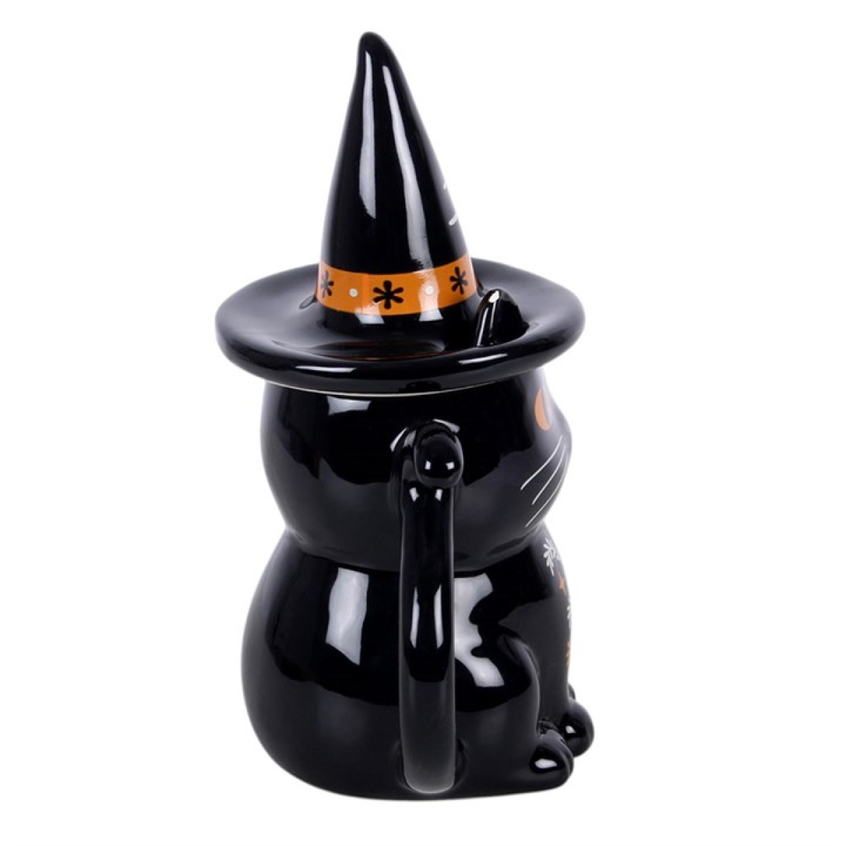 Frightful Folk Black Cat Lidded Mug - view 4