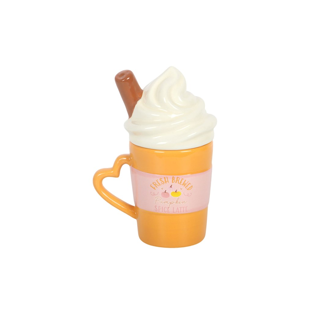 Fresh Brewed Pumpkin Spice Latte Lidded Mug - view 2