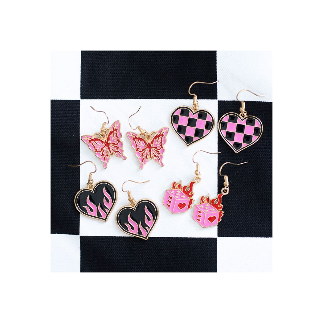 Burning Dice Earrings - view 5