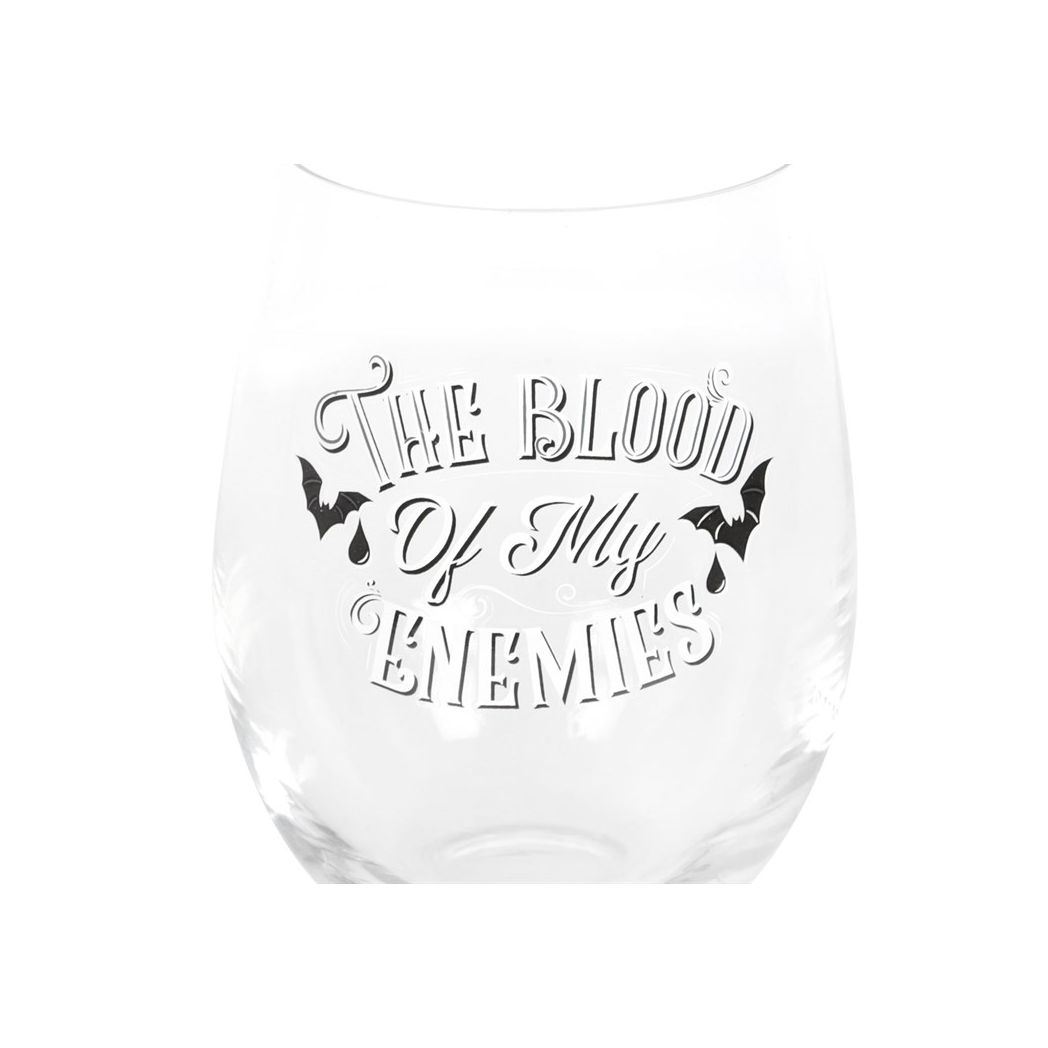Blood Of My Enemies Stemless Wine Glass - view 3
