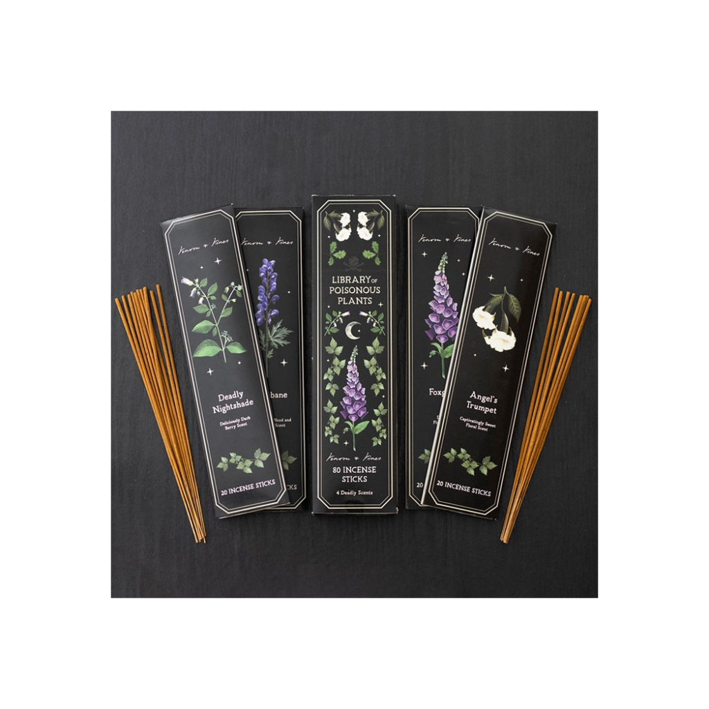 Set of 4 Poisonous Plants Incense Stick Packs