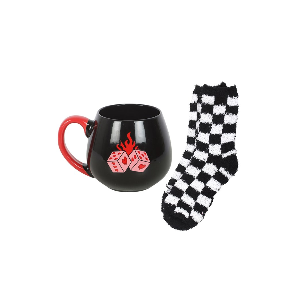Black Dice Mug and Socks Set - view 4