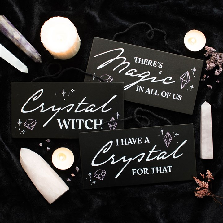 Crystal Witch Hanging Sign - view 5
