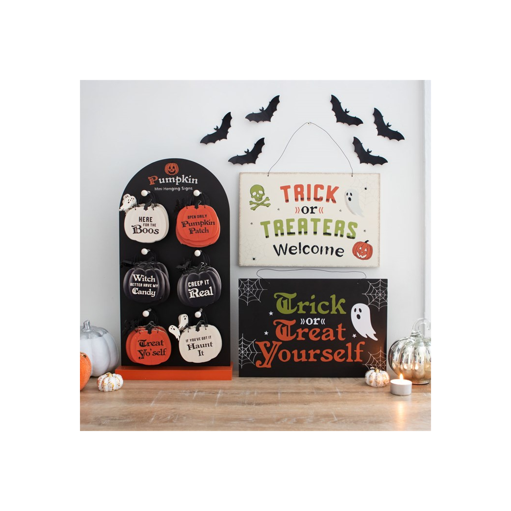 Trick or Treat Yourself Hanging Sign - view 3