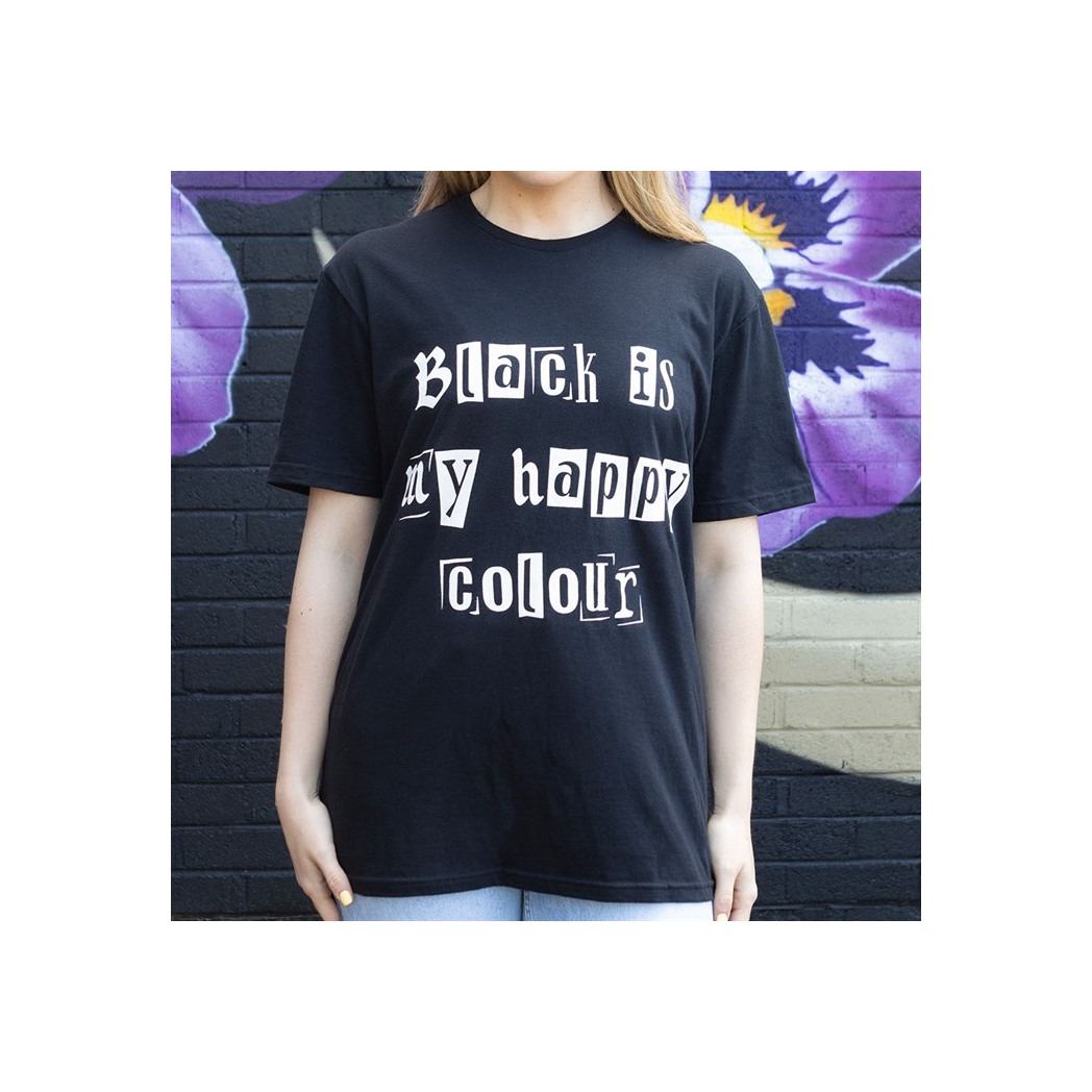 Black is My Happy Colour Unisex T-shirt Size XL - view 3