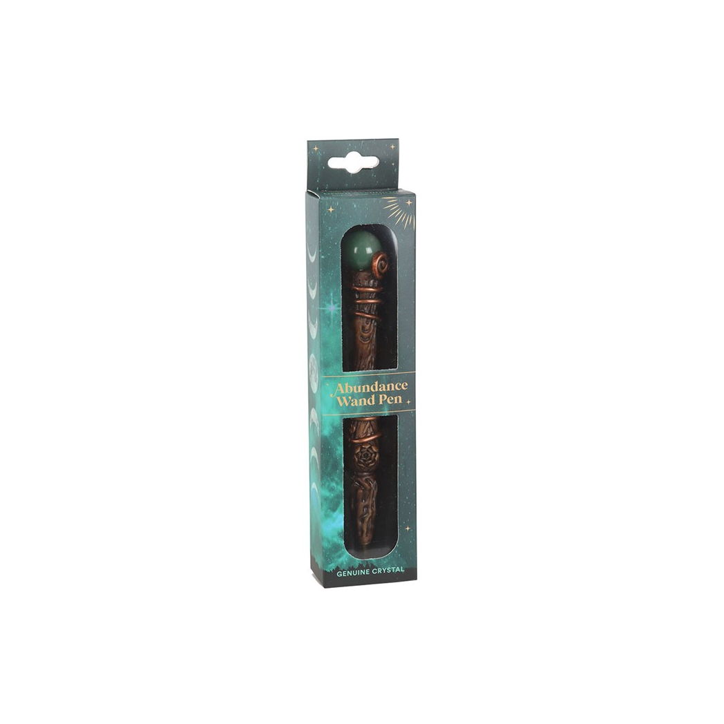 Abundance Green Aventurine Crystal Wand Pen - view 2