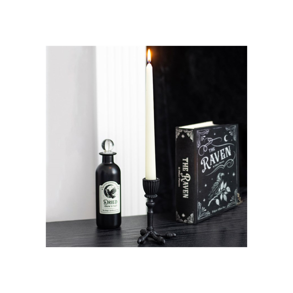Raven Claw Taper Candle Holder