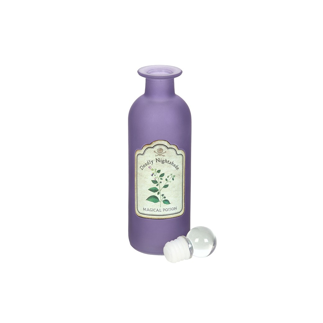 Deadly Nightshade Decorative Glass Potion Bottle - view 3