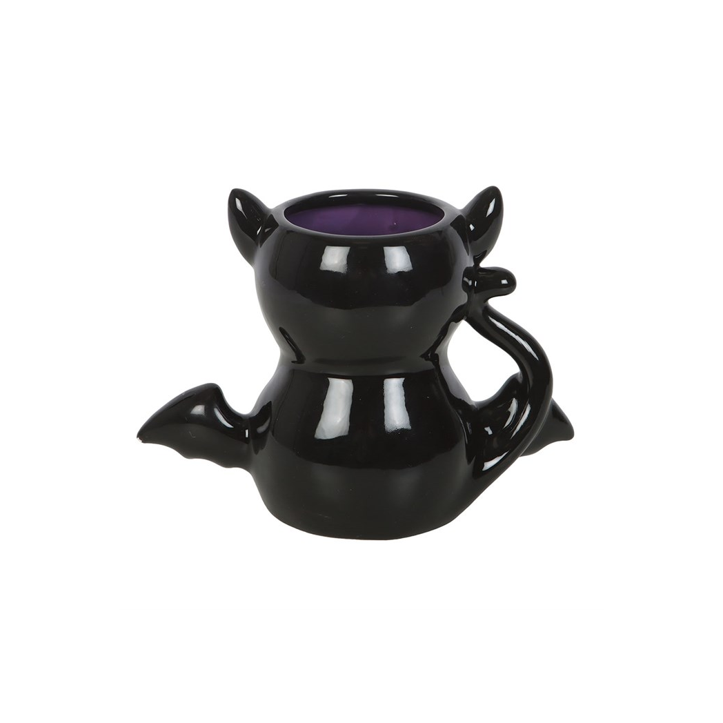 Cute and Creepy Bat Cat Mug - view 4