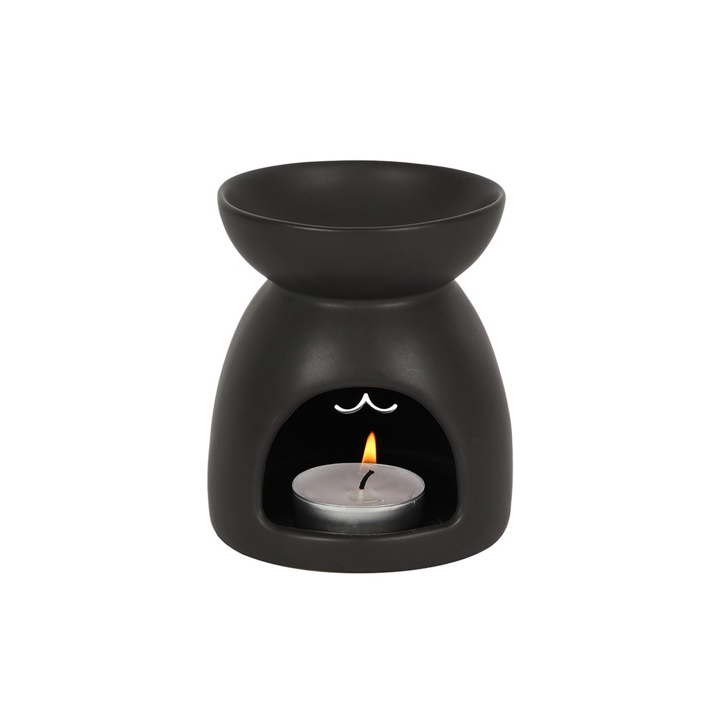 Black Cat Cut Out Oil Burner and Wax Warmer - view 2