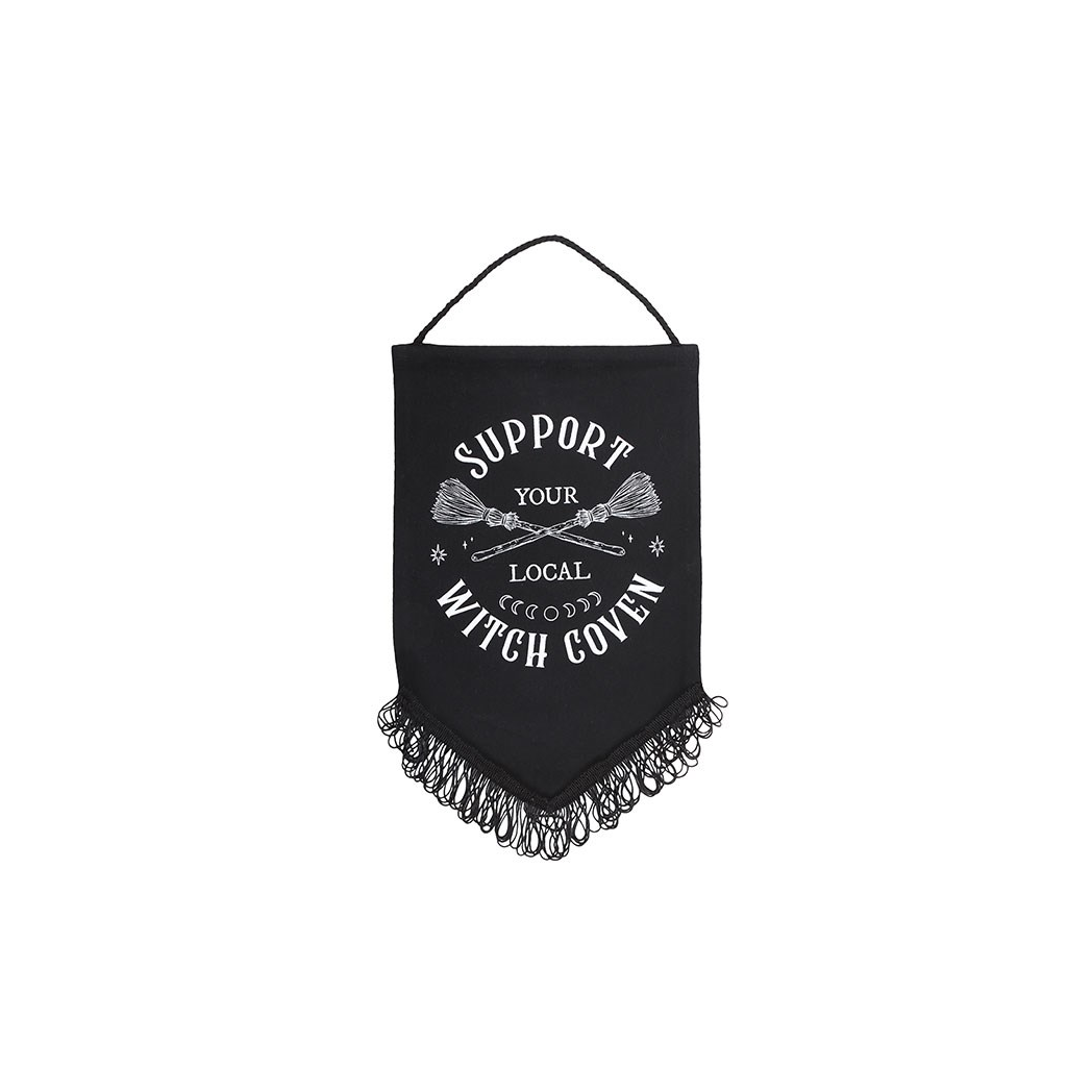 Support Your Local Witch Coven Hanging Fabric Banner - view 2
