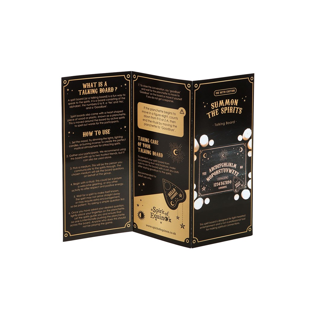 Black Talking Board with Planchette - view 4
