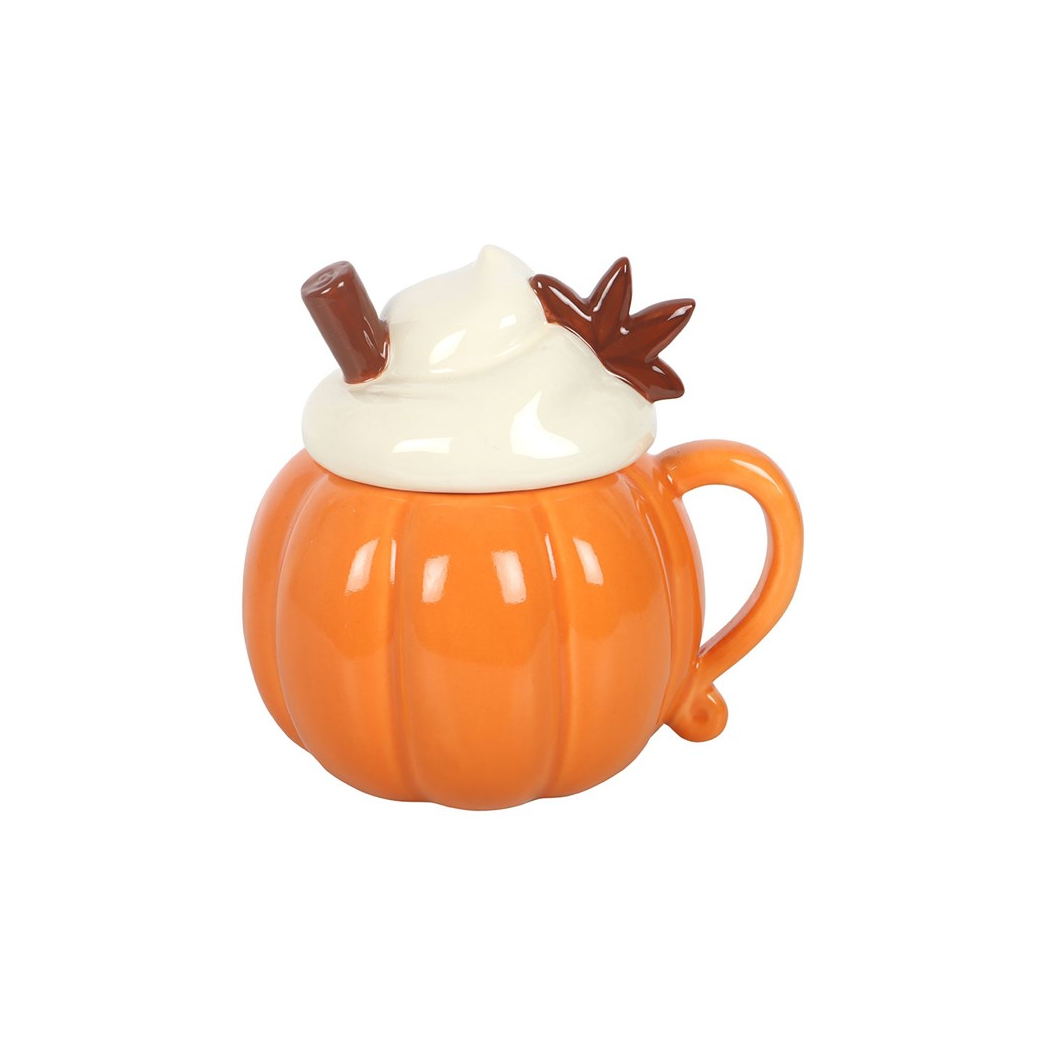 Pumpkin Cream Lidded Oil Burner and Wax Warmer - view 3