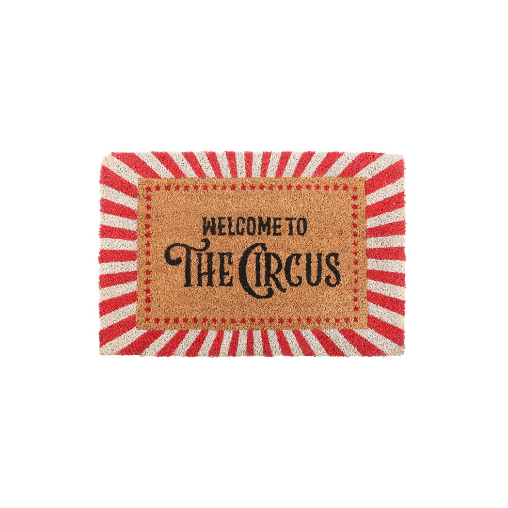 Red Welcome to the Circus Doormat - view 2