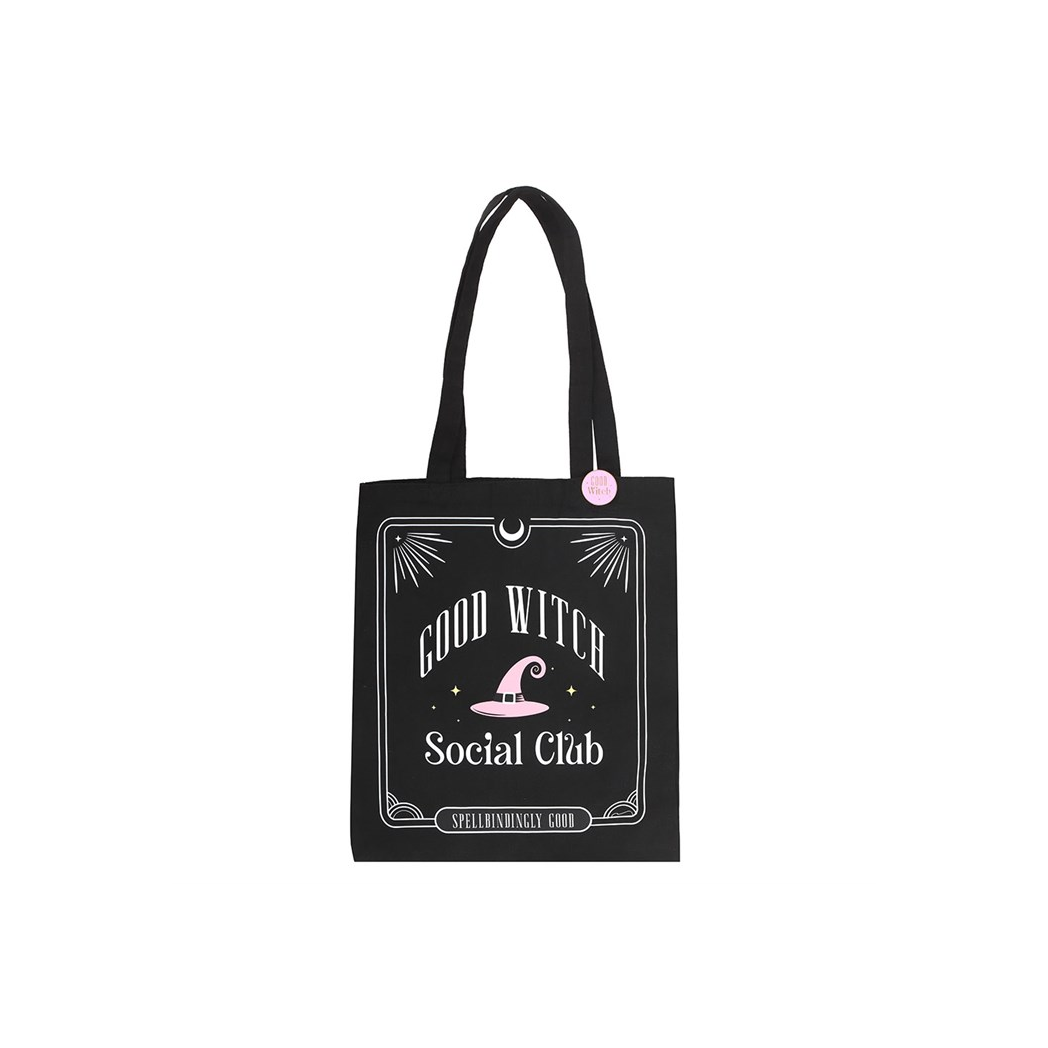 Good Witch Social Club Polycotton Tote Bag with Pin Badge - view 2