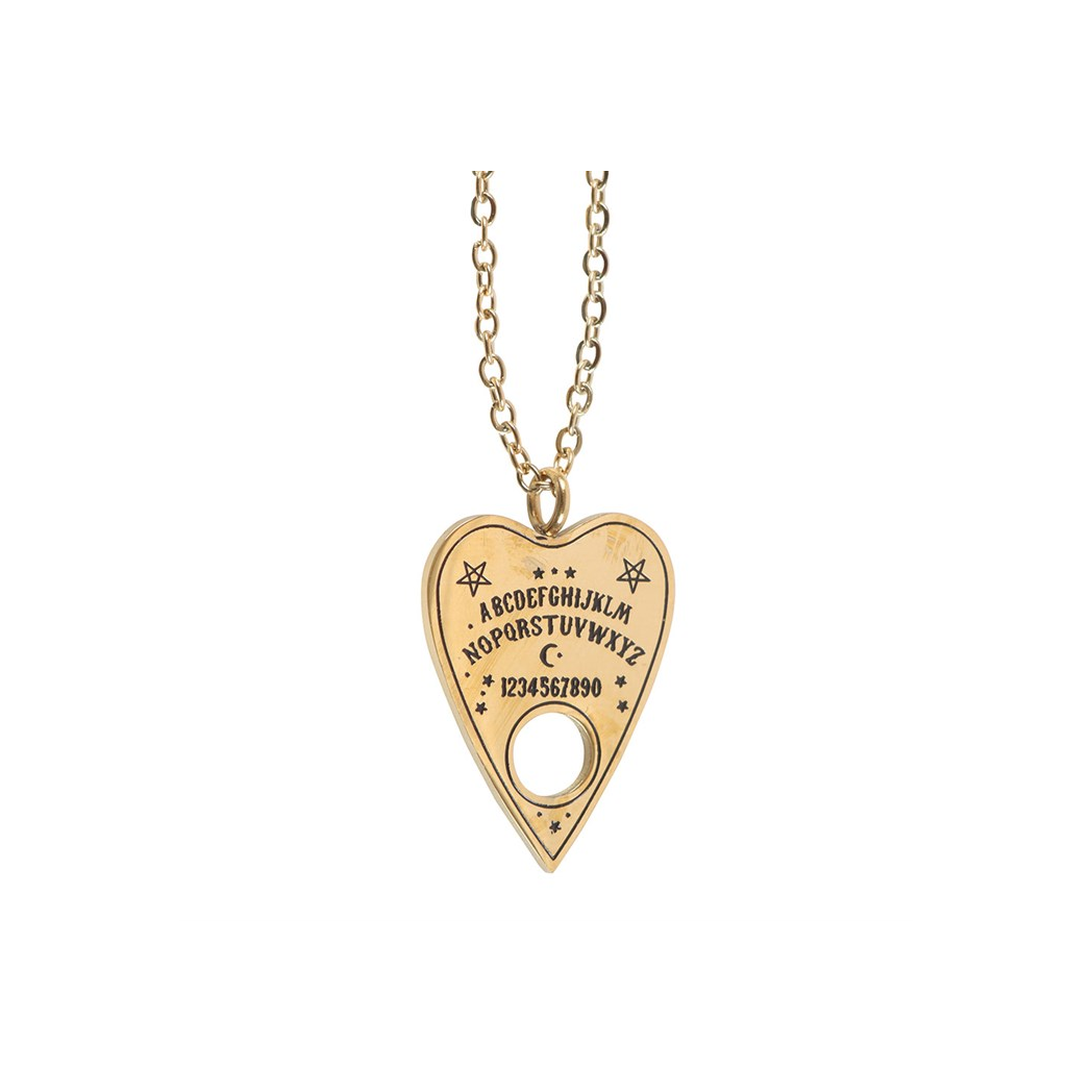 Talking Board Planchette Necklace Greeting Card - view 4