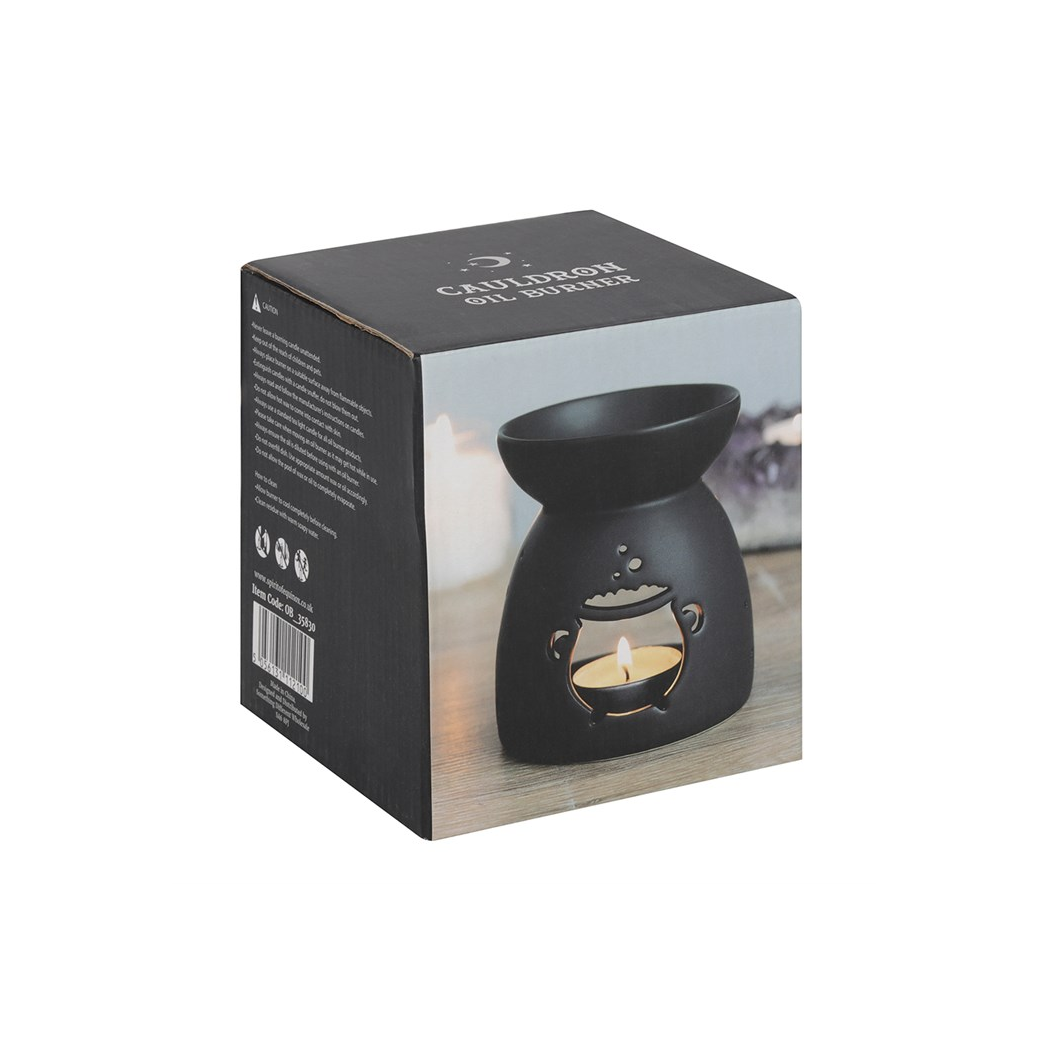 Black Cauldron Cut Out Oil Burner - view 3