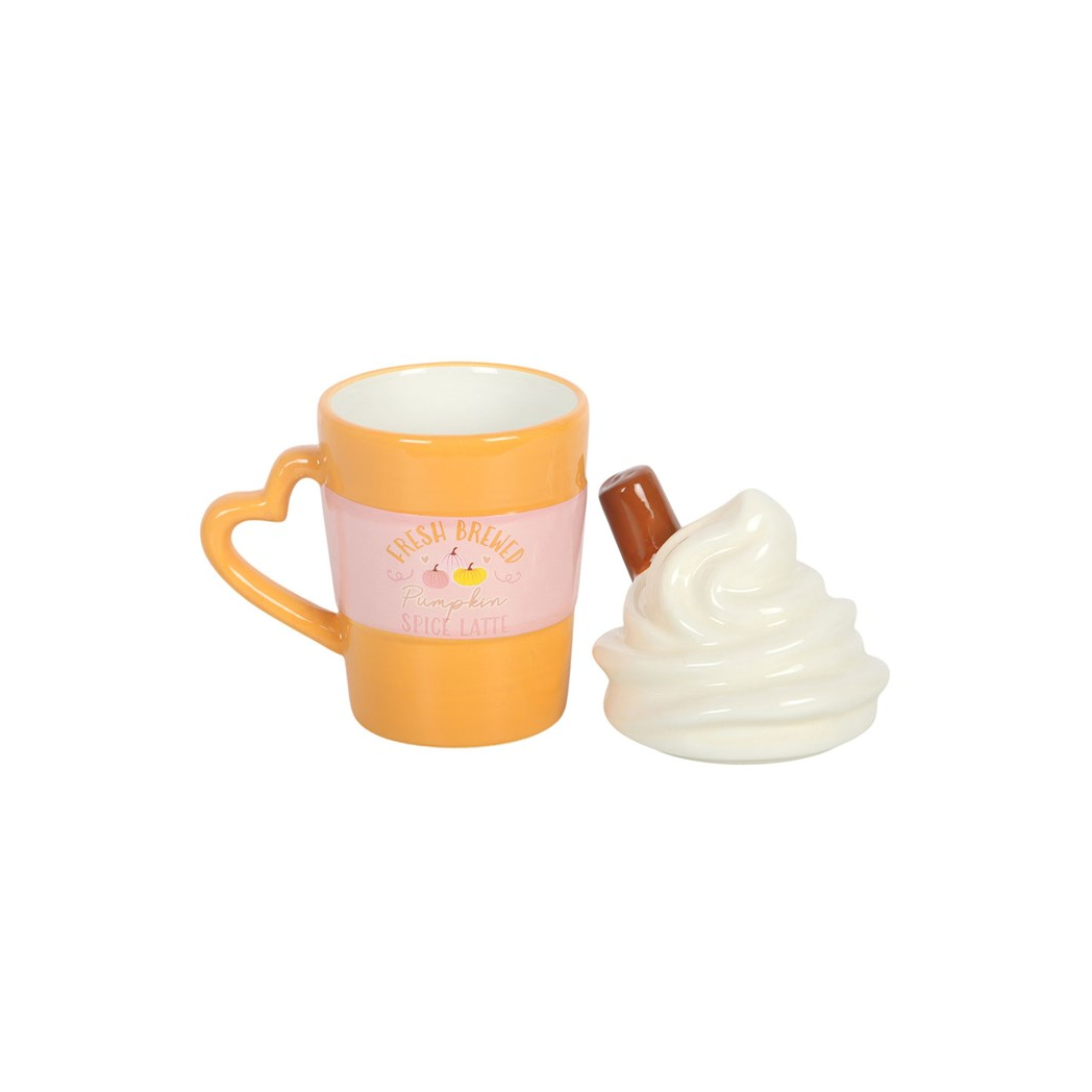 Fresh Brewed Pumpkin Spice Latte Lidded Mug - view 3