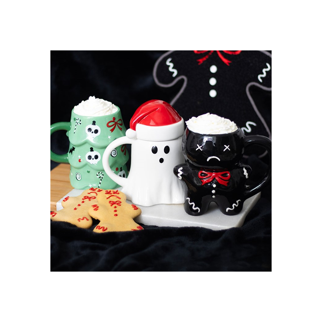 Ghost Shaped Mug with Santa Hat Lid - view 6