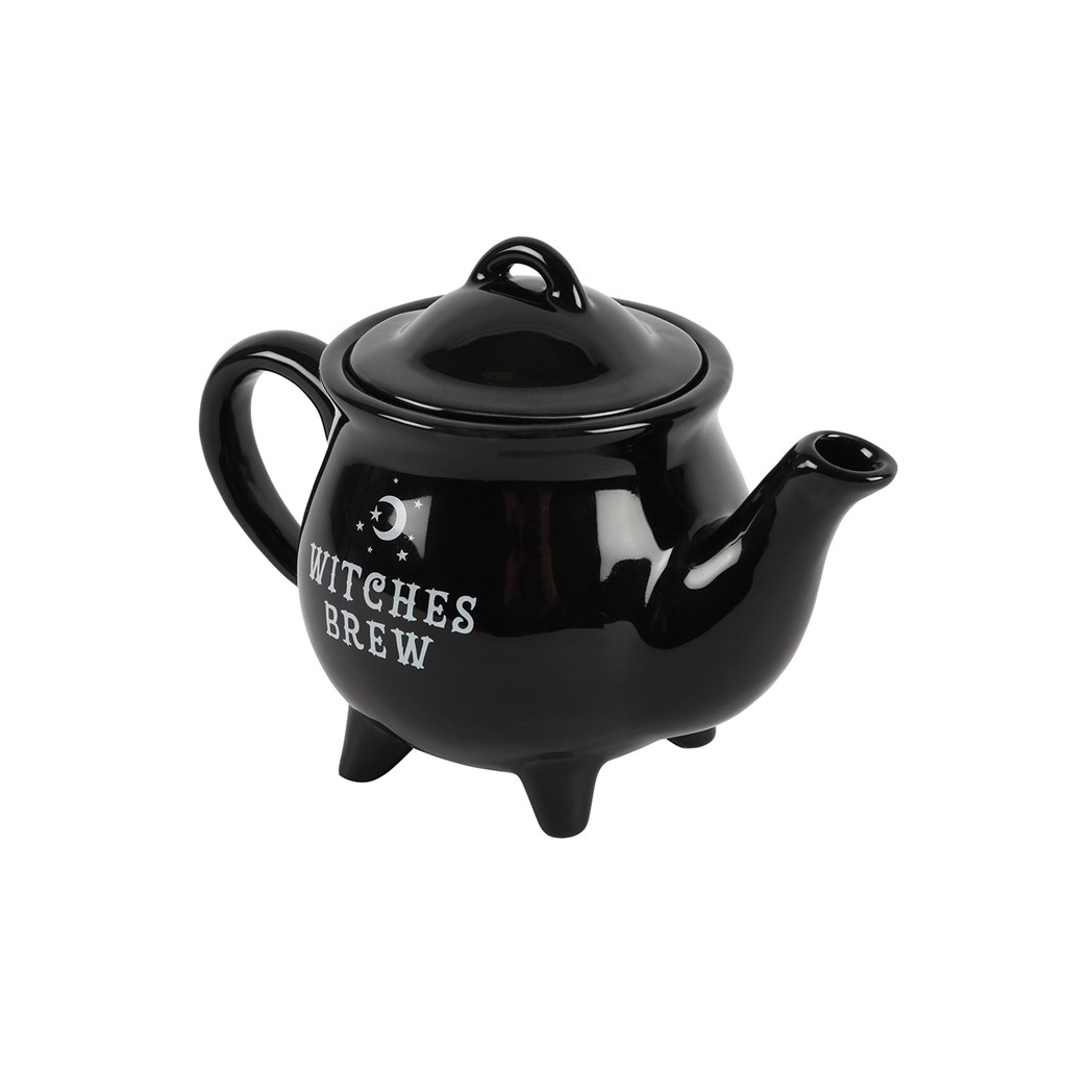 Witches Brew Black Ceramic Tea Pot - view 2