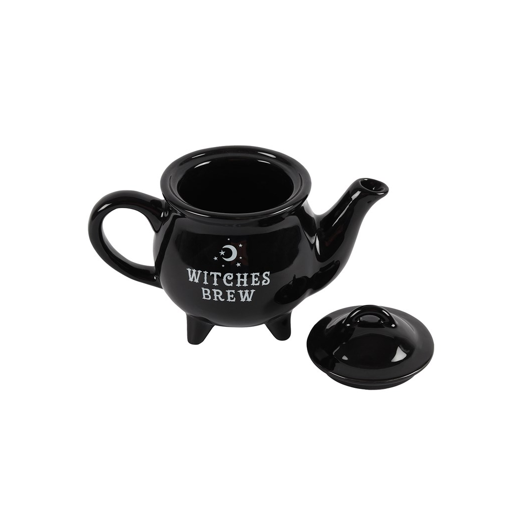 Witches Brew Black Ceramic Tea Pot - view 3