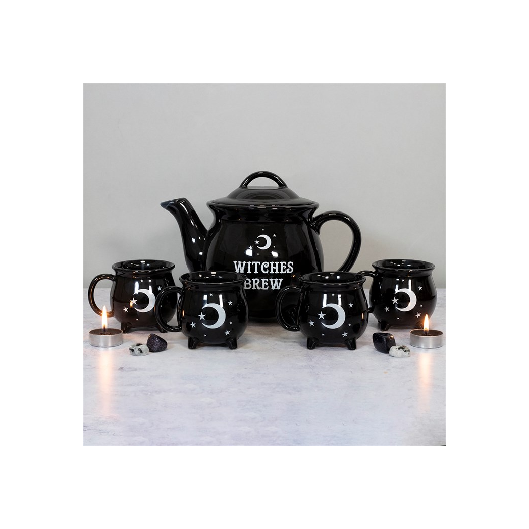 Witches Brew Ceramic Cauldron Tea Set - view 6