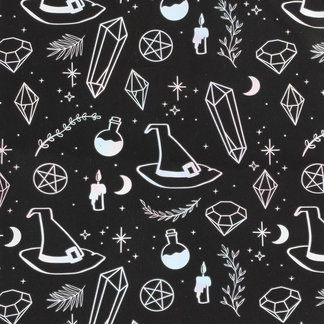 Crystal Witch Print Polycotton Tote Bag - view 3