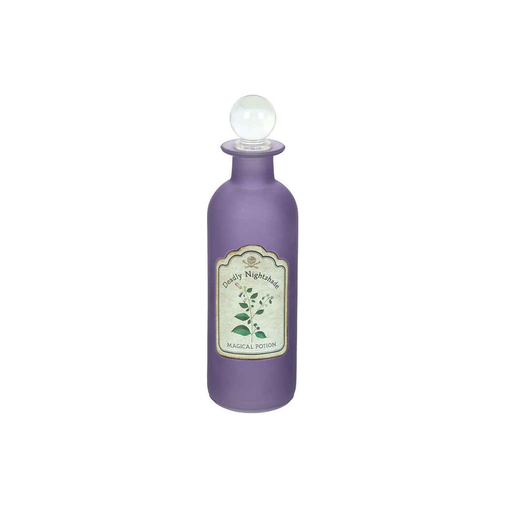 Deadly Nightshade Decorative Glass Potion Bottle - view 2