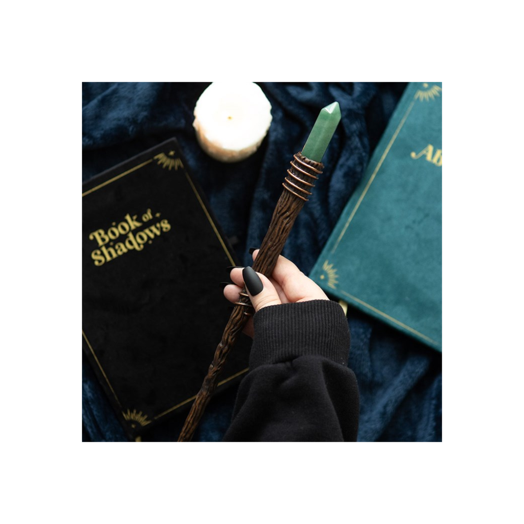 Thin Abundance Green Aventurine Crystal Wand