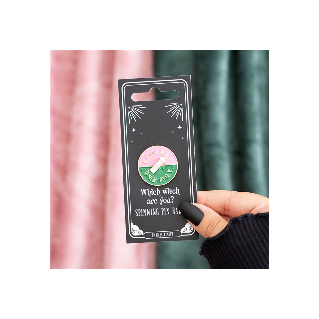 Which Witch Are You Spinning Pin Badge