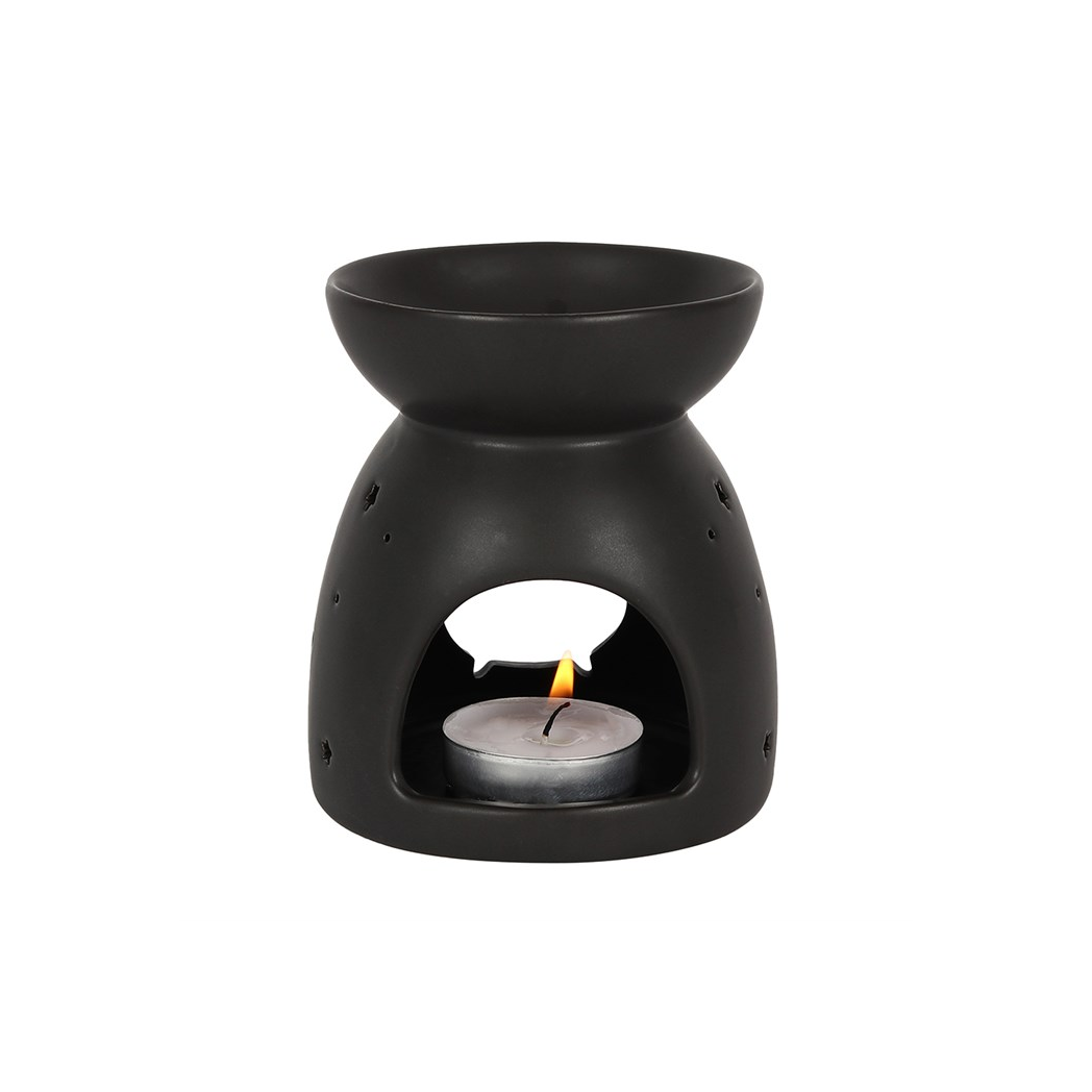 Black Cauldron Cut Out Oil Burner - view 2